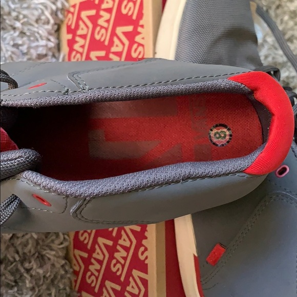 Vans Grey and Red size 8 - Picture 4 of 8